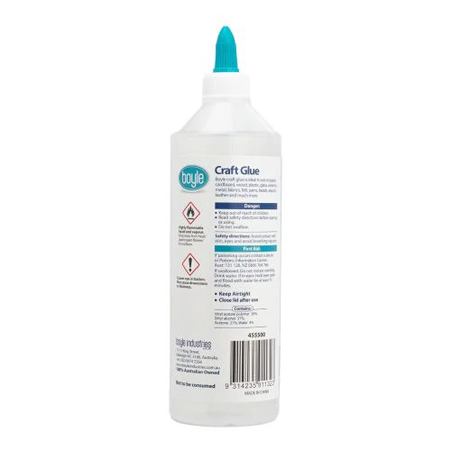 Boyle Clear Craft Glue Quick Drying Ideal For Crafts 500ml - Image 2