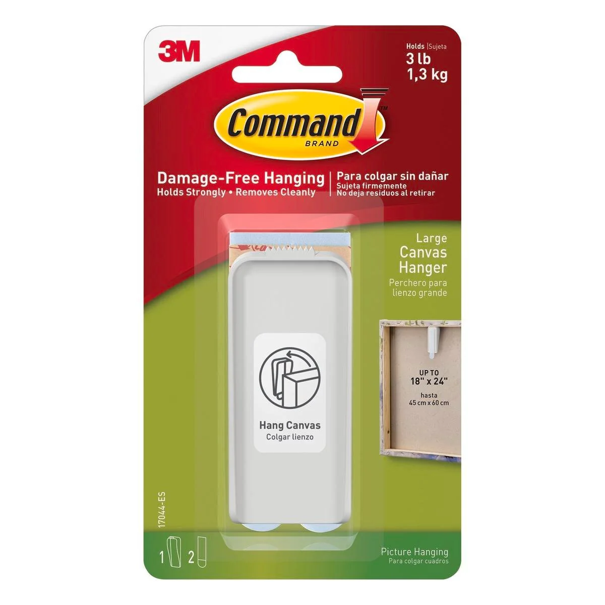 Command Large White Canvas Hanger 1 Pack
