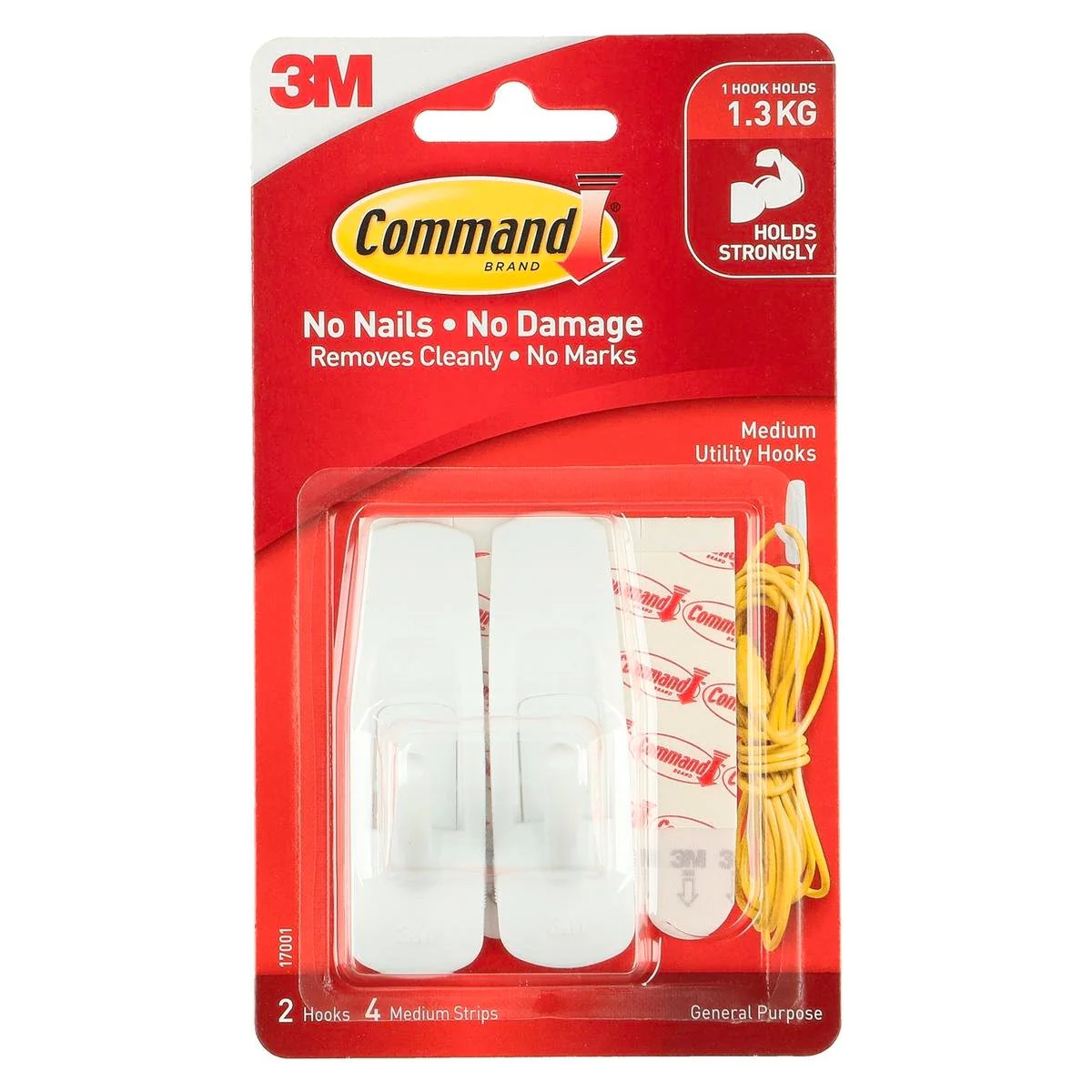 Command Medium White Adhesive Hooks 2 Pack