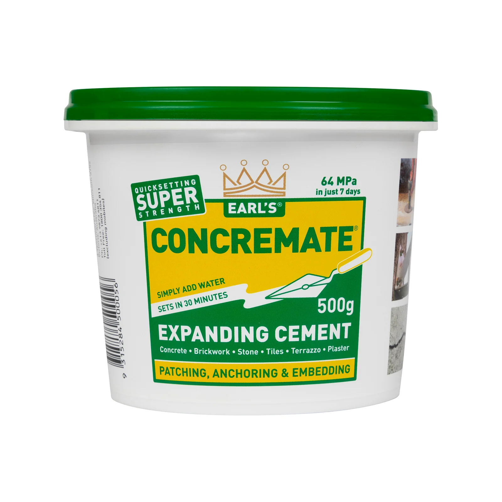 Concremate Expanding Anchoring Cement - Fast Set Grout & Patch