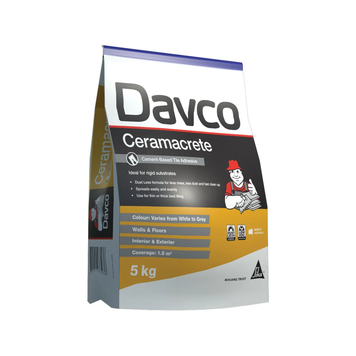 Davco Ceramacrete Cement Base Tile Adhesive 5kg