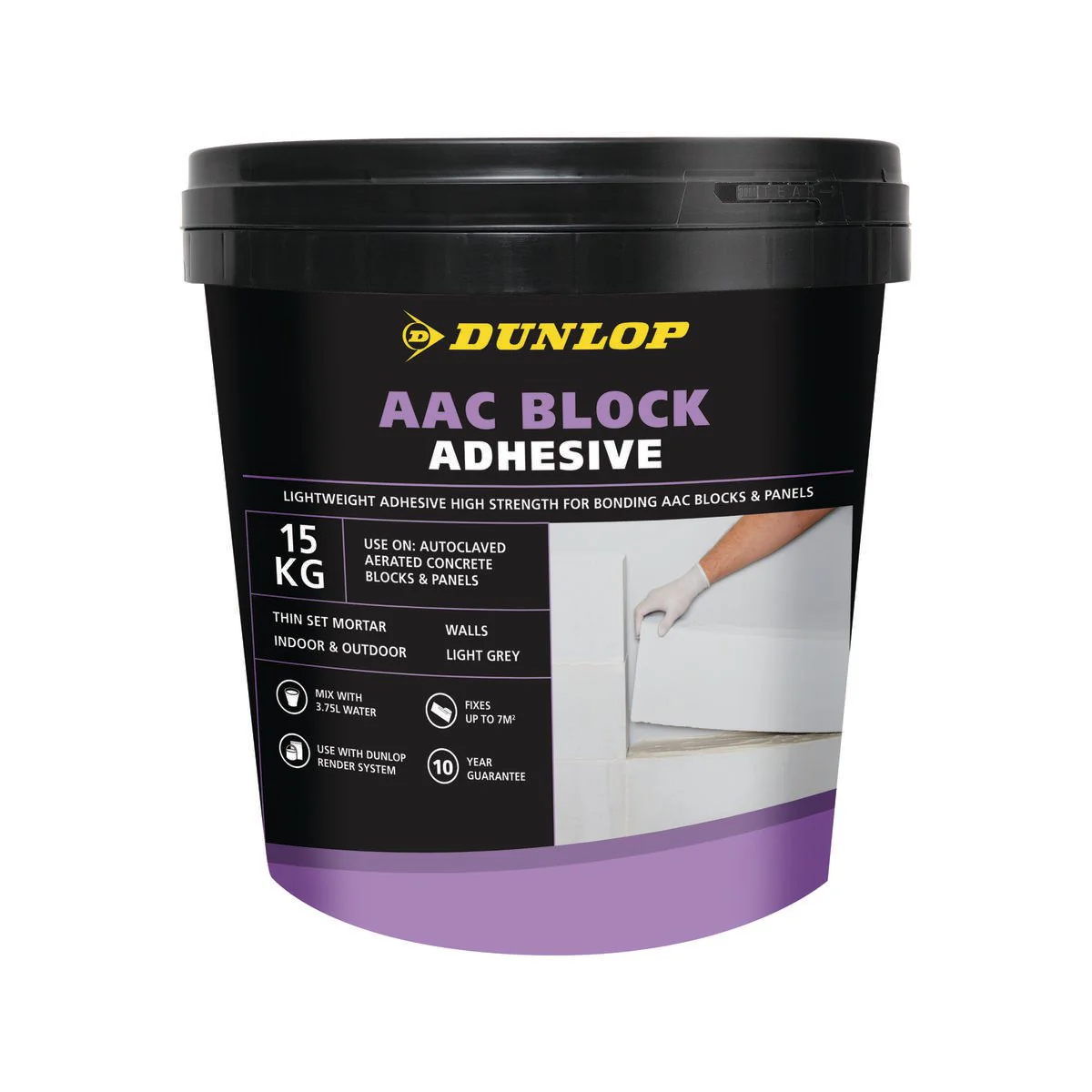 Dunlop AAC Block Construction Adhesive 15 kg