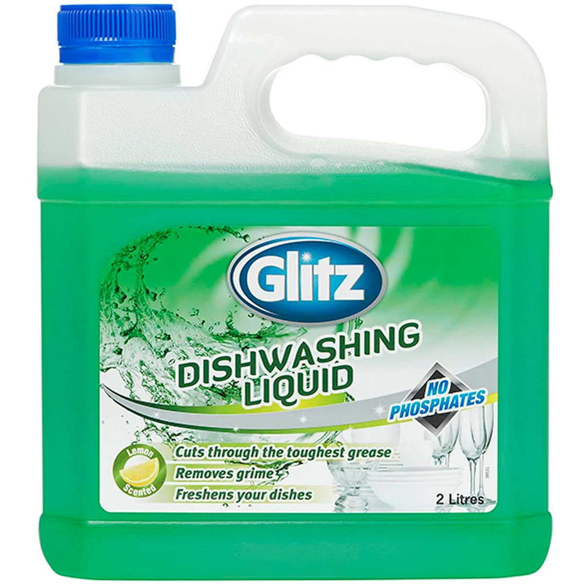 Glitz Dishwashing Liquid Powerful Grease Remover 2L