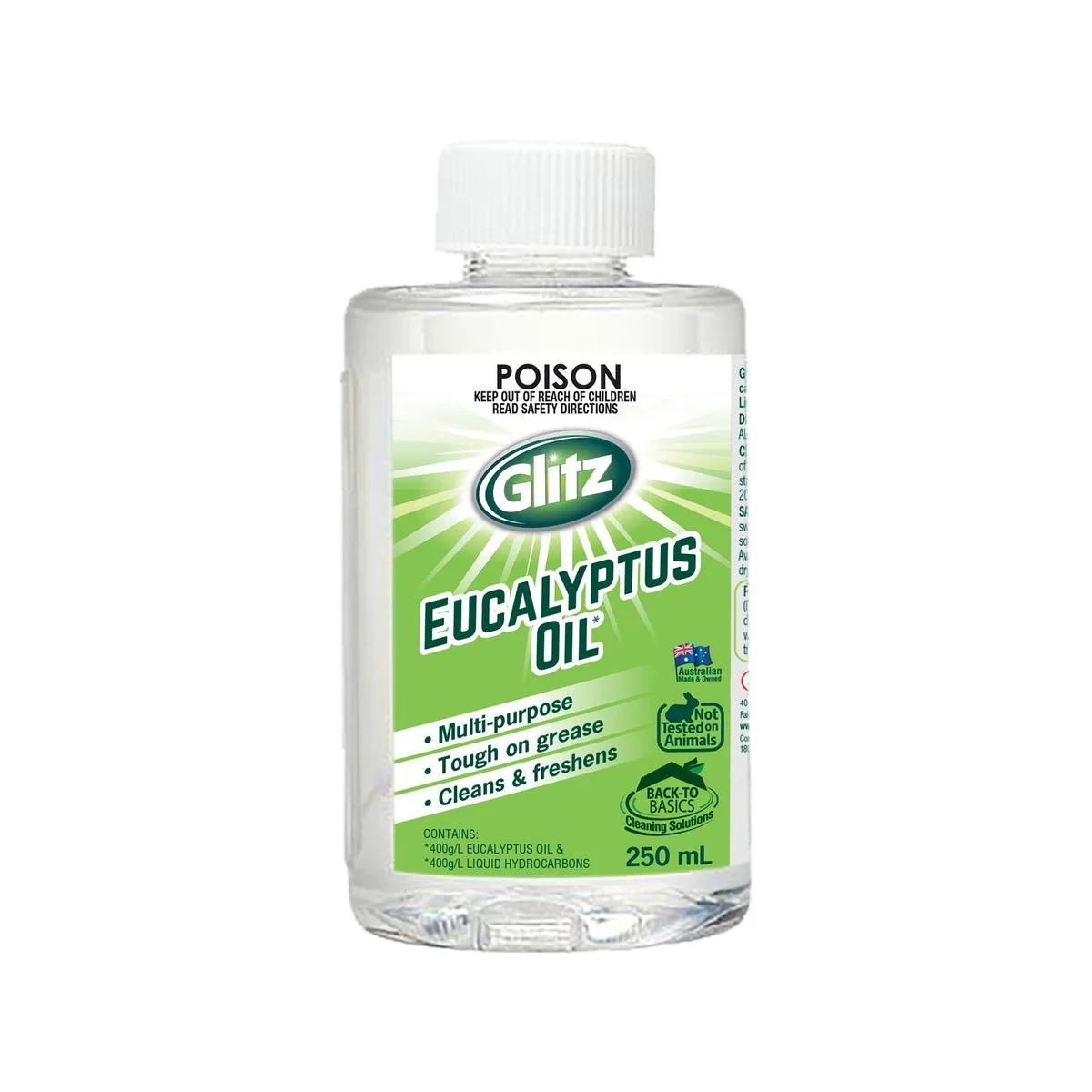 Glitz Eucalyptus Oil Natural Antibacterial Cleaner 250ml