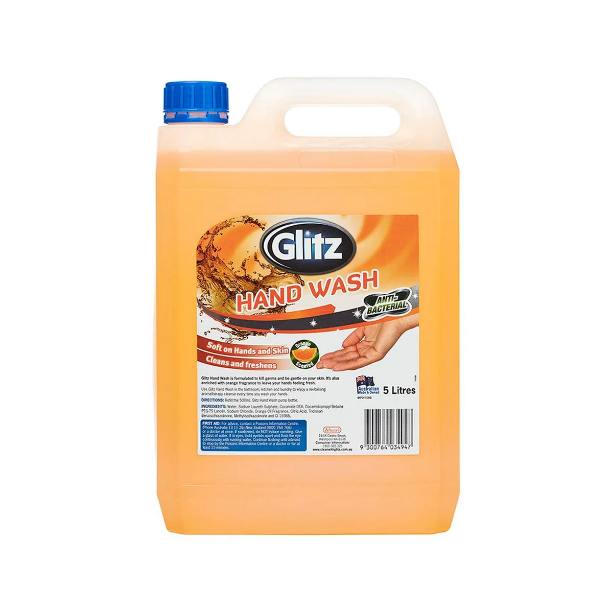 Glitz Hand Wash Gentle Moisturising Formula 5L