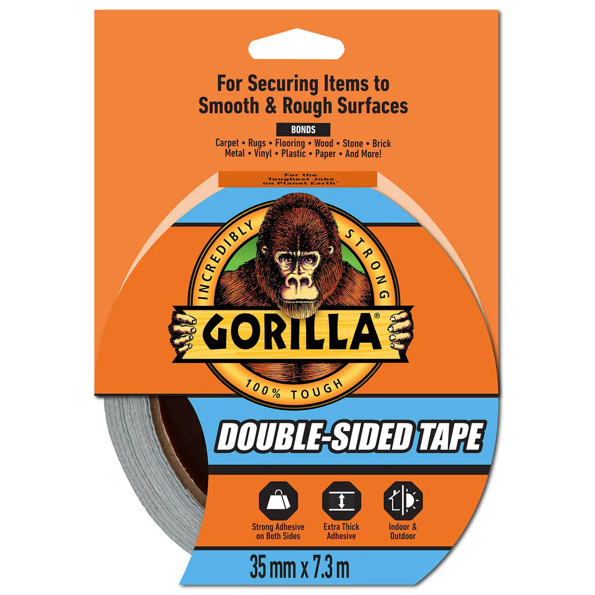 Gorilla Double Sided Tape Mount and Bond Instantly 7.3m