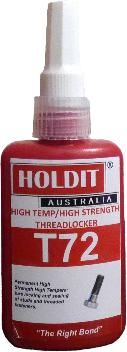 Loctite 272 Equivalent T72 STUDLOCK: High-Temperature, High-Strength Threadlocker for Bolts 25mm+ 50ml