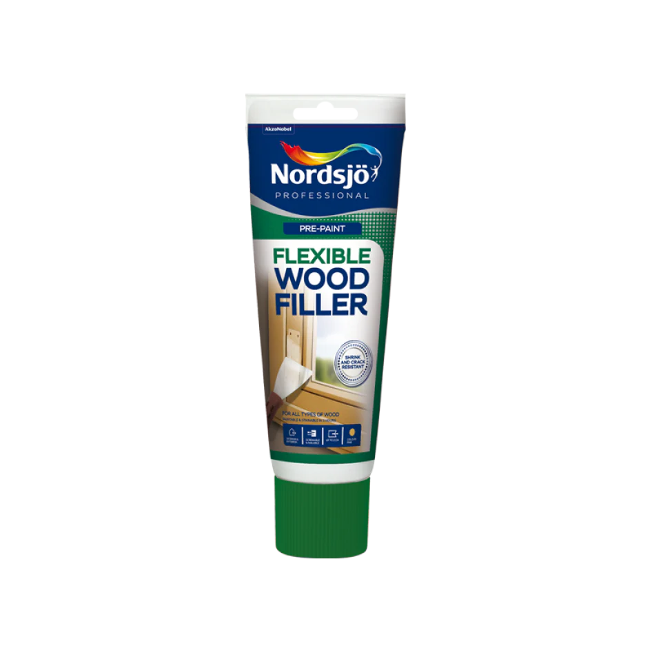Nordsjo Professional Flexilble Wood Filler Nat 330g Tube