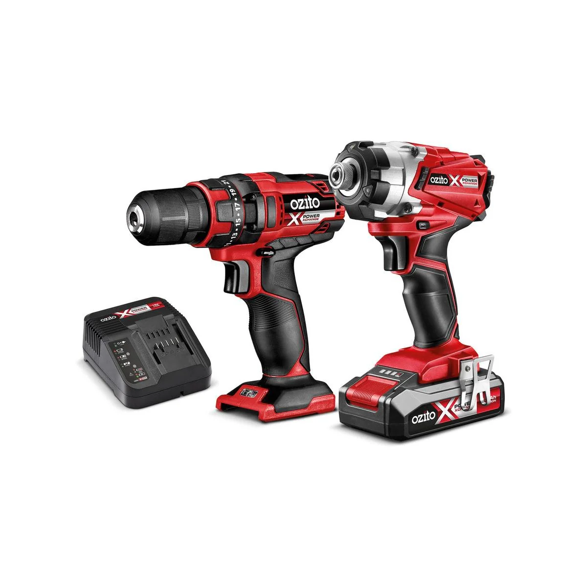 Ozito PXC 18V Cordless Drill & Impact Driver Combo Kit
