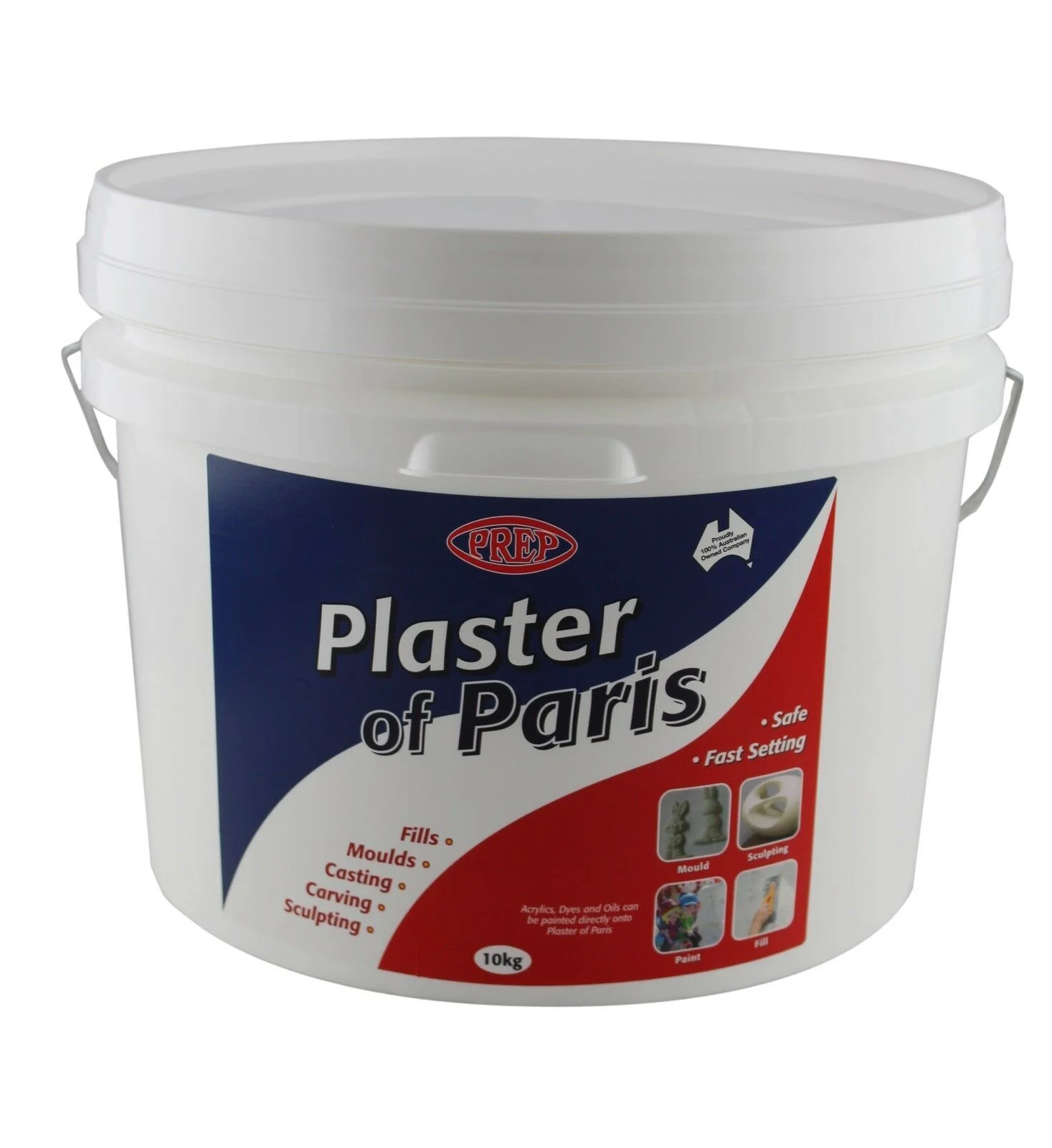 Prep Plaster Of Paris For Sculpting Casting Easy to Shape Dries White 10Kg