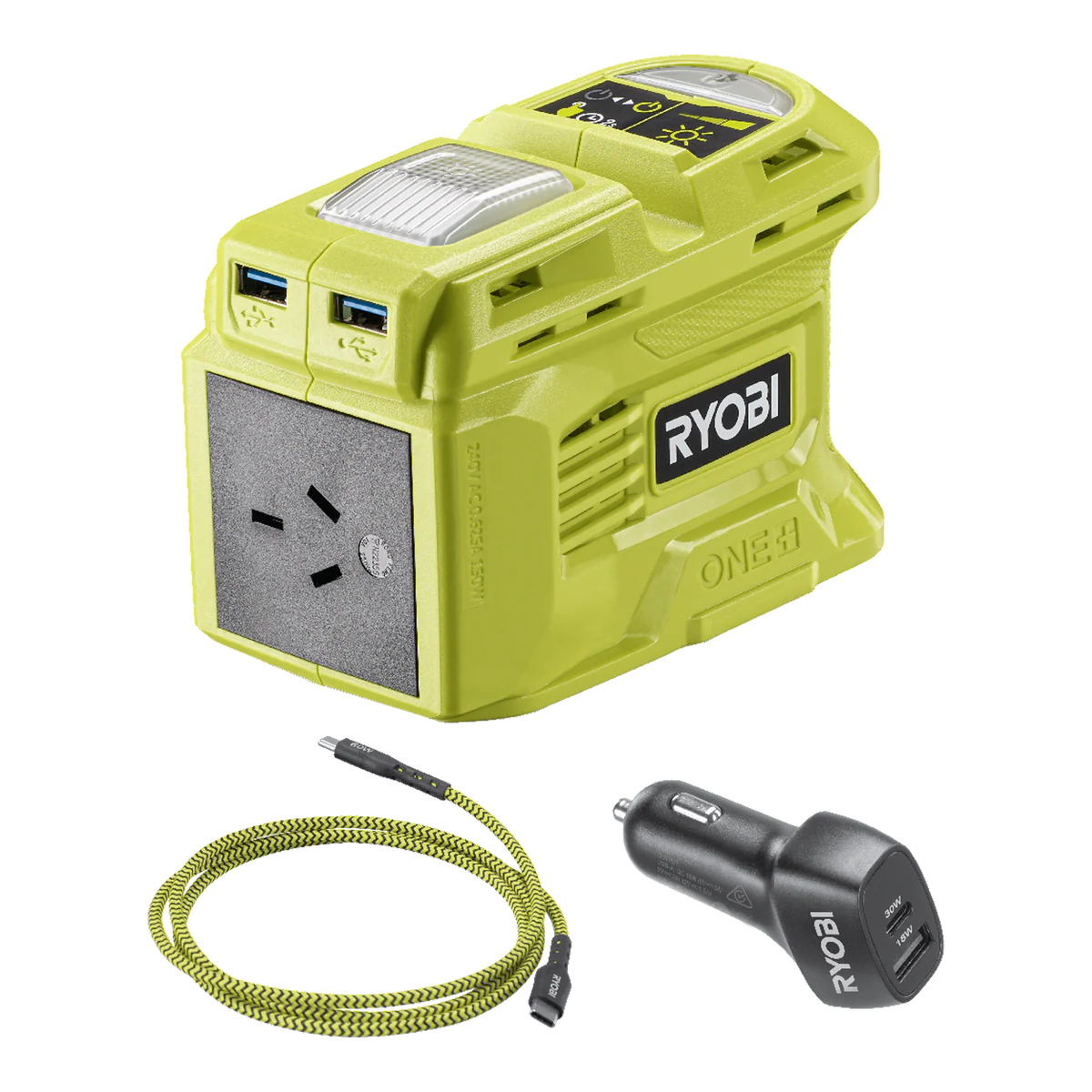 Ryobi 18V ONE+ 150W Inverter And Charger Auto Pack