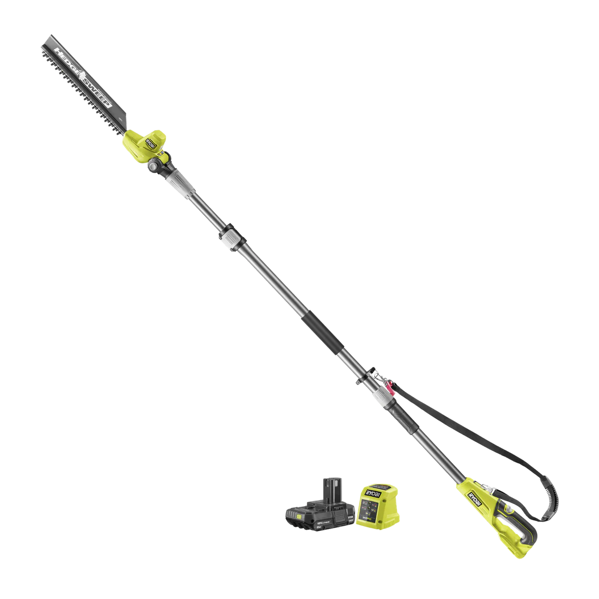 Ryobi 18V ONE+ EZ REACH Pole Hedge Trimmer 40cm Kit R18PHT132 for Tall Hedges