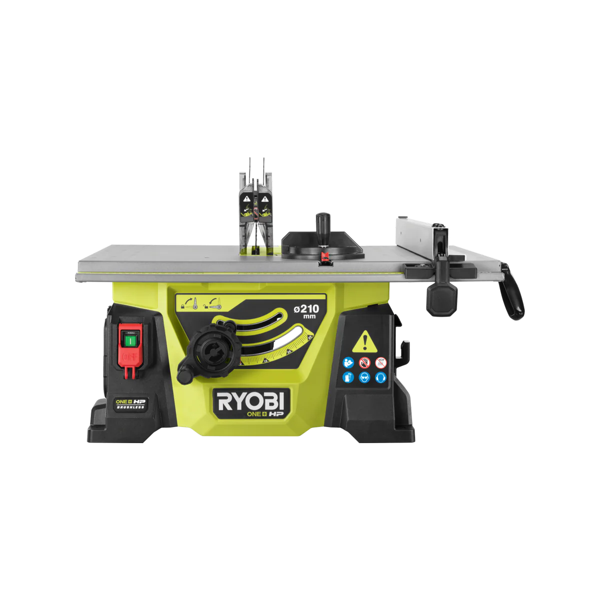 Ryobi 18V ONE+ HP Brushless Table Saw 210mm Tool Only - for Jobsite Cutting