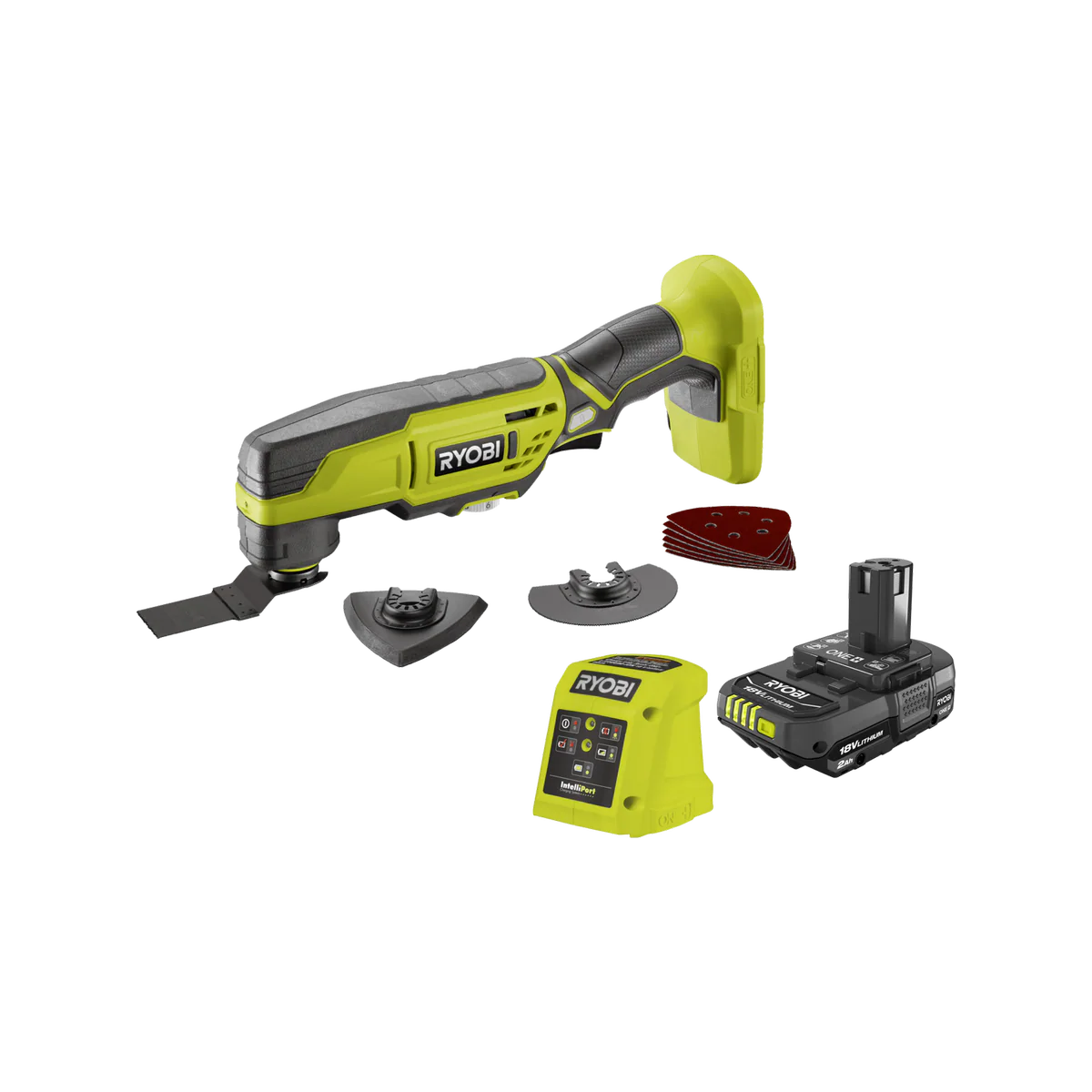 Ryobi 18V ONE+ Multitool Kit for Cutting, Sanding & Scraping