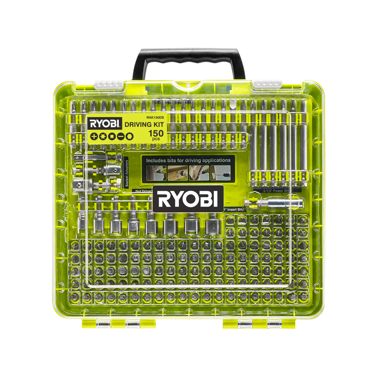Ryobi Driving Kit 150 Piece for Complete Fastening Tasks