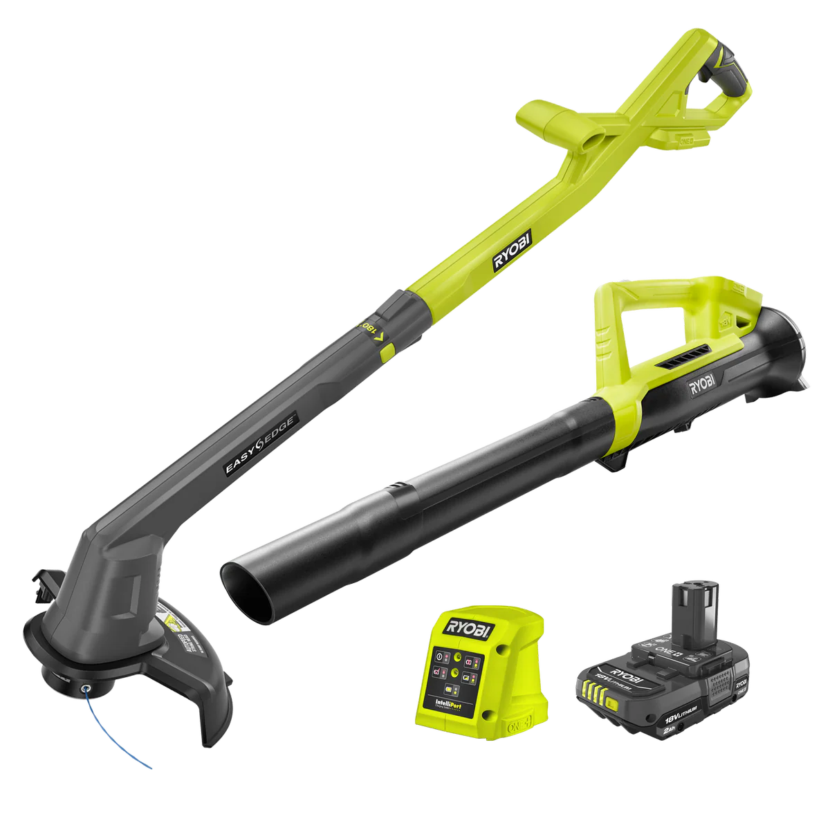 Ryobi ONE+ 18V Line Trimmer and Blower Combo Kit