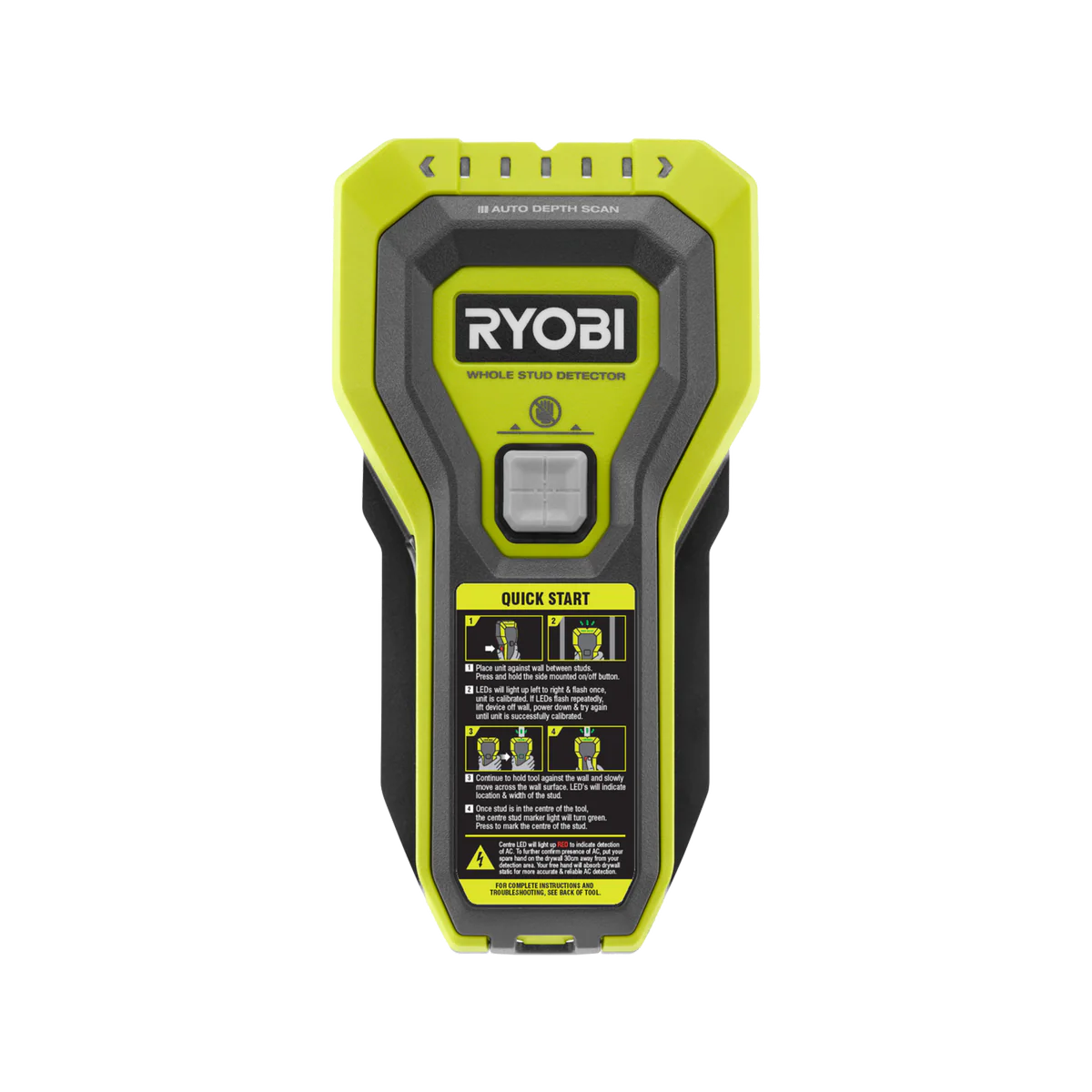 Ryobi Stud Finder with AC Detection RYSF5003 for Safe Wall Drilling