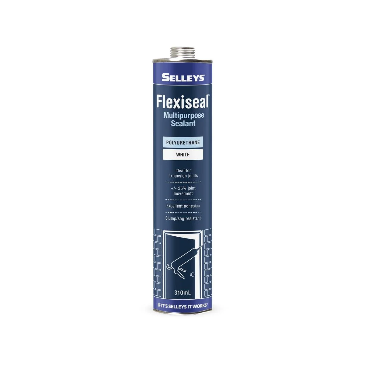 Selleys Flexiseal Multipurpose Sealant Polyurethane 310ml [White]
