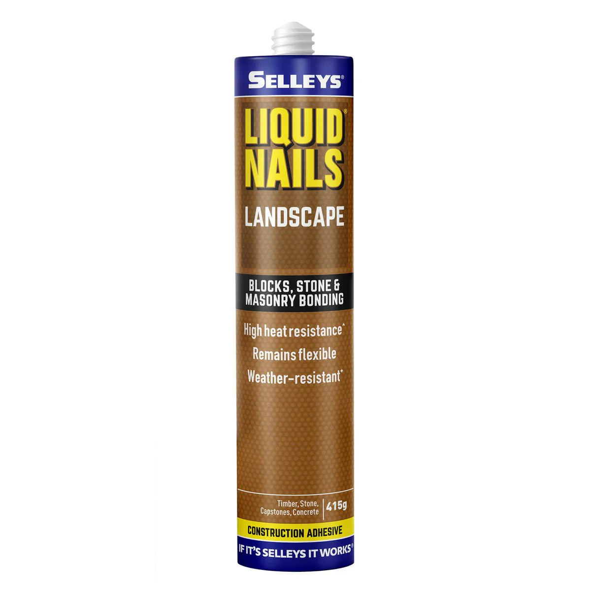 Selleys Liquid Nails Landscape Bricks Blocks Masonry High Strength 415g