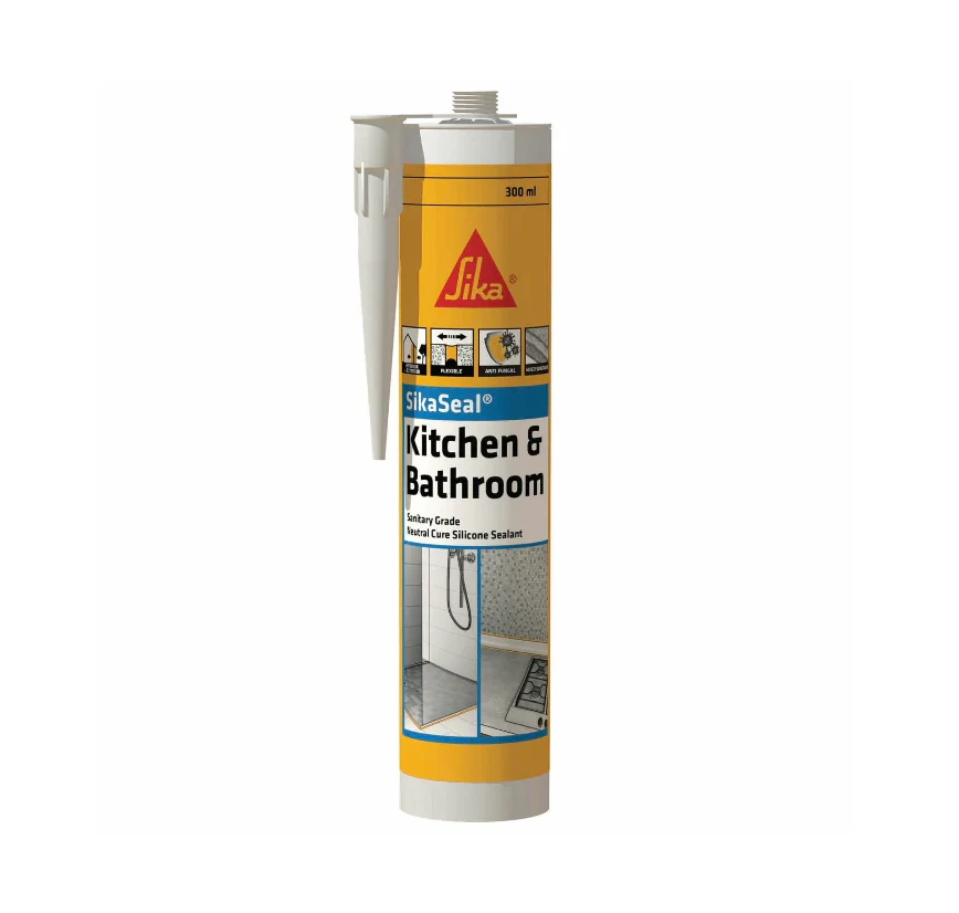 Sikaseal Kitchen and Bathroom Silicone Sealant Sanitary Grade 300ml - Image 7