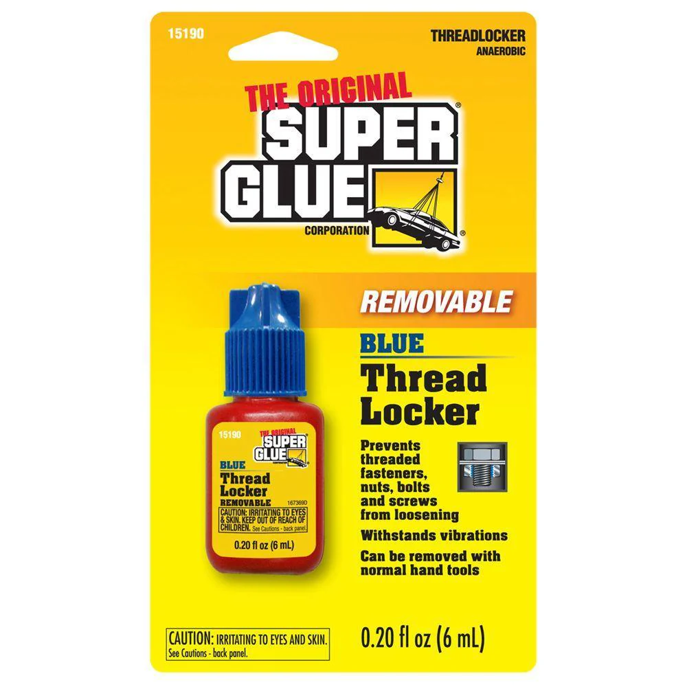 The Original Super Glue Blue Thread Locker Removable Prevents loosening - Can be removed with hand tools 6ml